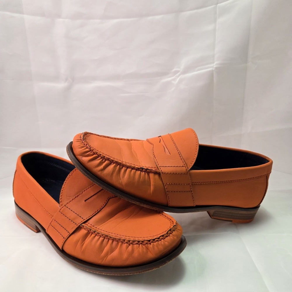 Cole Haan x NikeAir Monroe 12M Orange Reflective Penny Loafer‎ Office Business